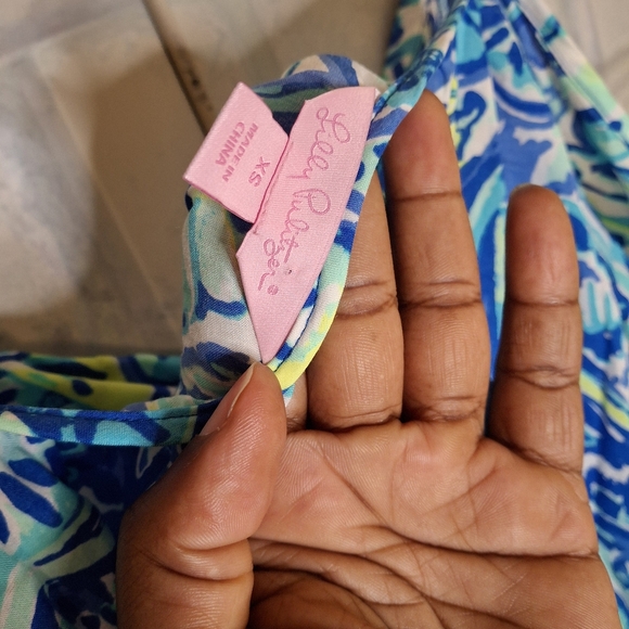 Lilly Pulitzer dress XS off the shoulder   sleeves with straps - Picture 4 of 5